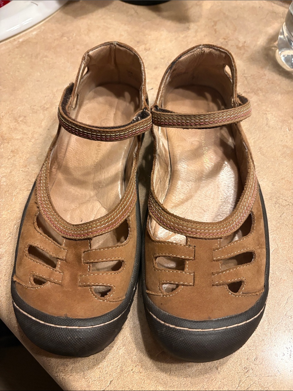 Jambu Brown/Tan Mary Jane Sandals